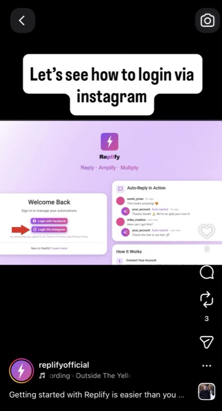 Linking your Instagram in under 20 seconds